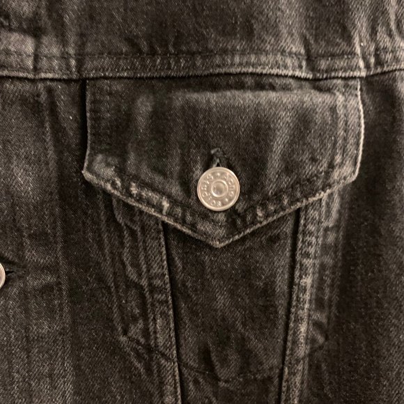 Acne Studios Washed Black Denim jacket size 44 Made in Italy - Picture 10 of 13